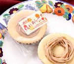 絹レアチーズケーキモンブランのアップ写真